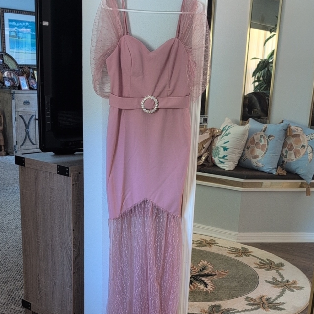Elegant Pink Evening Dress